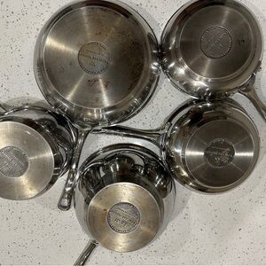 Princess House Silver Cookware Set High Quality Stainless Steel Pots and Pans